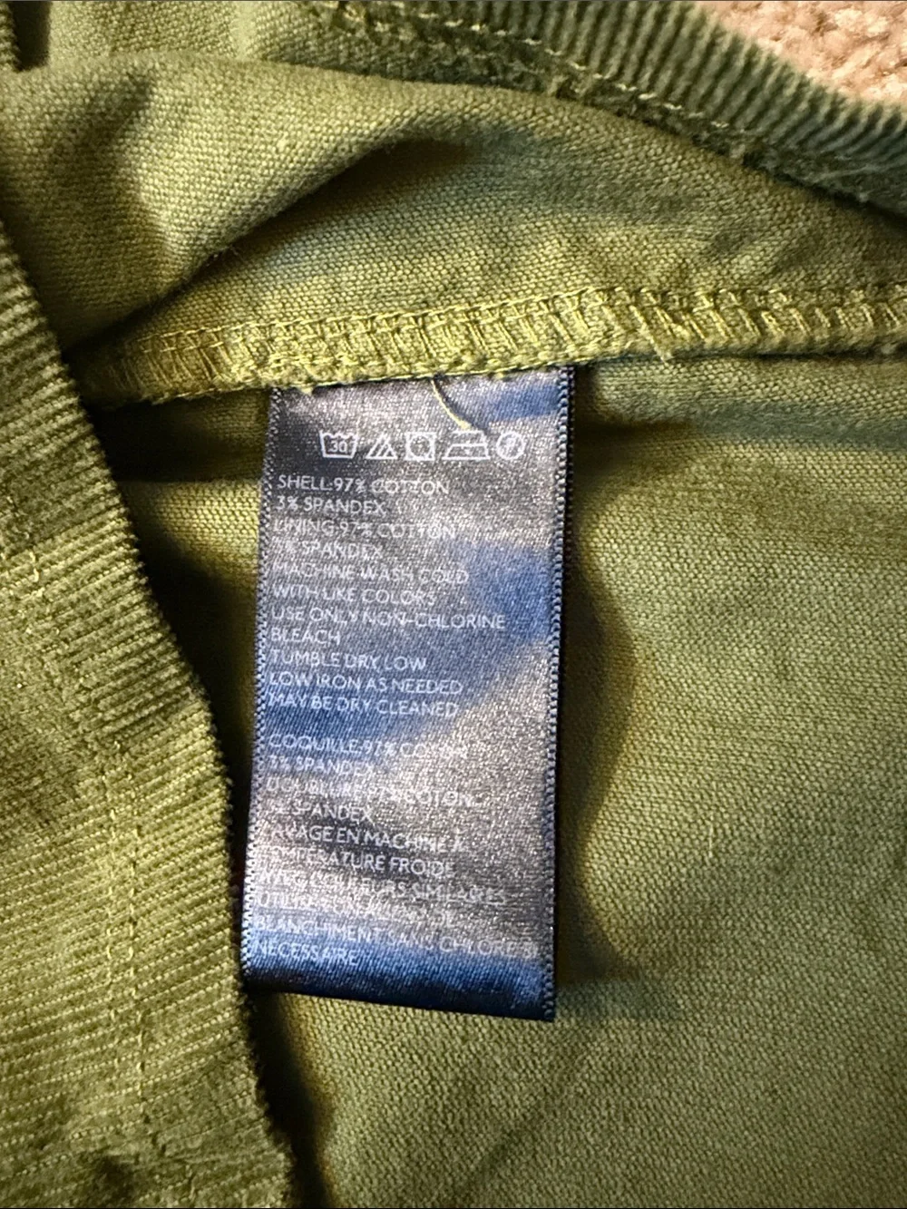 Urban Outfitters UO Colette Corduroy Mini Dress Olive Green Spaghetti Strap US 6 - Picture 13 of 13